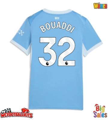 Manchester City Ayyoub Bouaddi #32 Replica Home Stadium Shirt for Women 2026-27 Short Sleeve